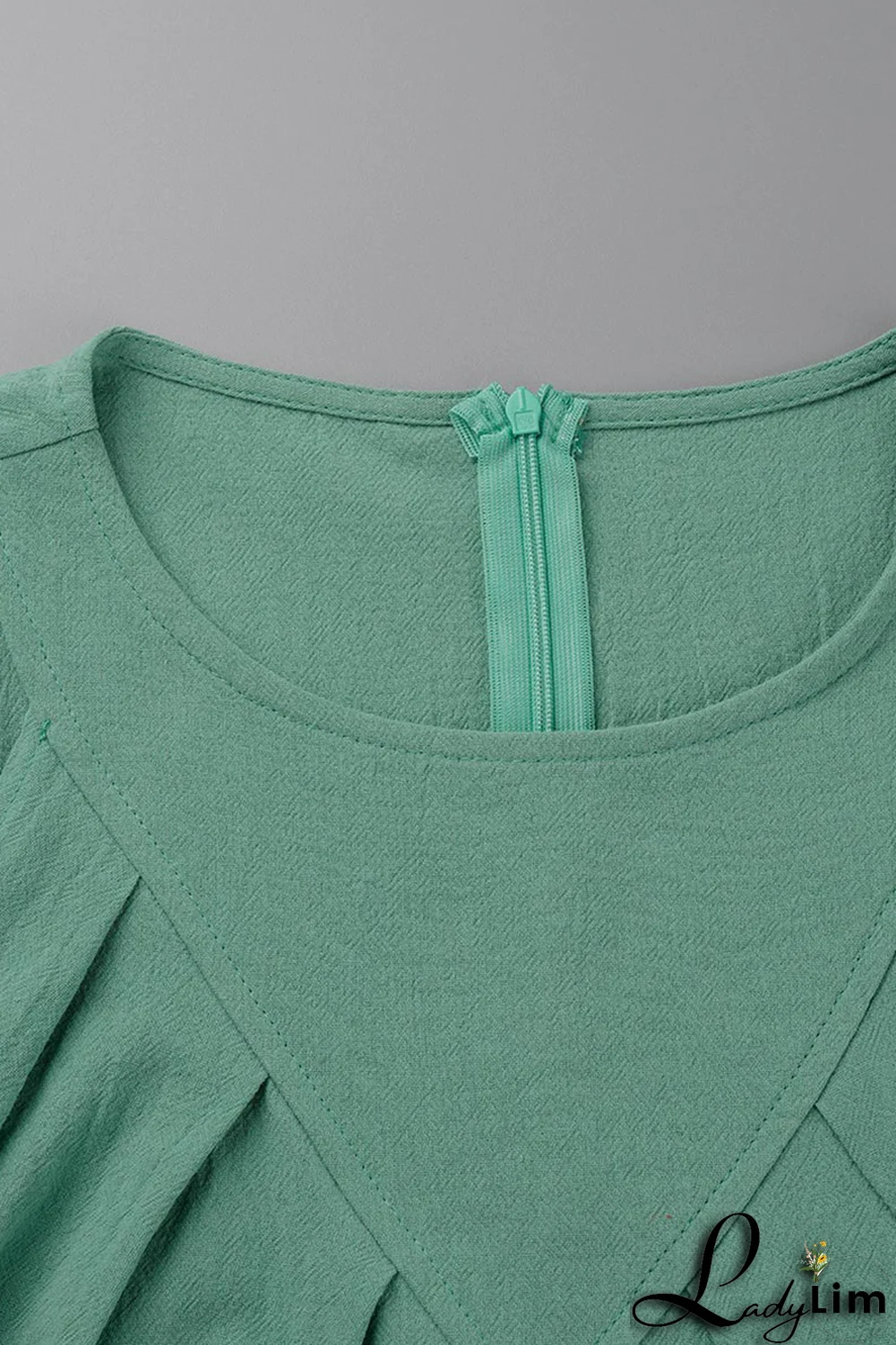 Yellow Casual Solid Patchwork O Neck Straight Dresses