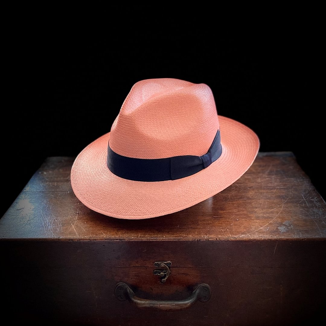 New Arrival Classical Panama Hat Rosa [Free shipping and box packing]