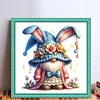 Rabbit Gnome-11CT Stamped Cross Stitch 45*45cm/17.72*17.72in tapestrymarket