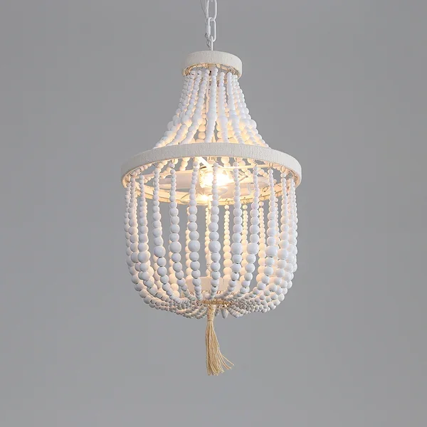 Boho Empire Wood Beaded Chandelier  JOSENART Josenart