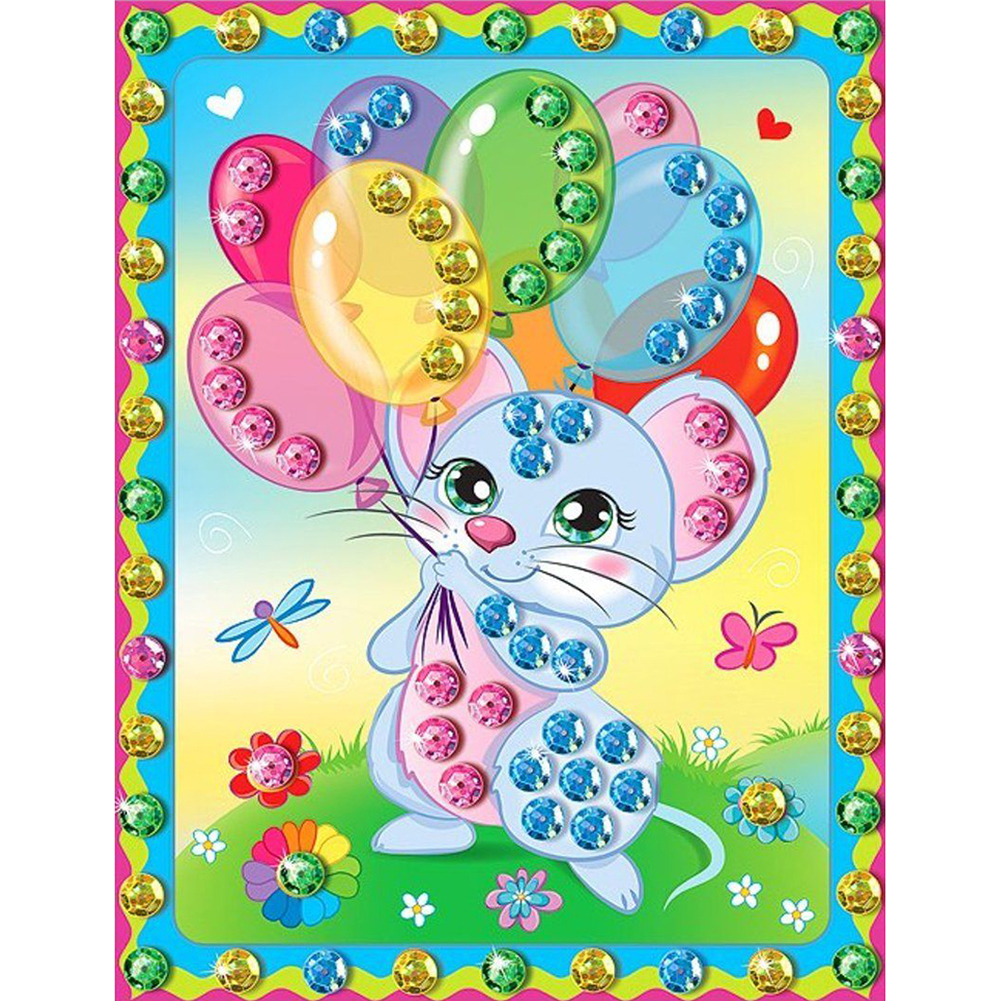 

30*40CM - Special Shaped Diamond Painting - Mouse, 501 Original