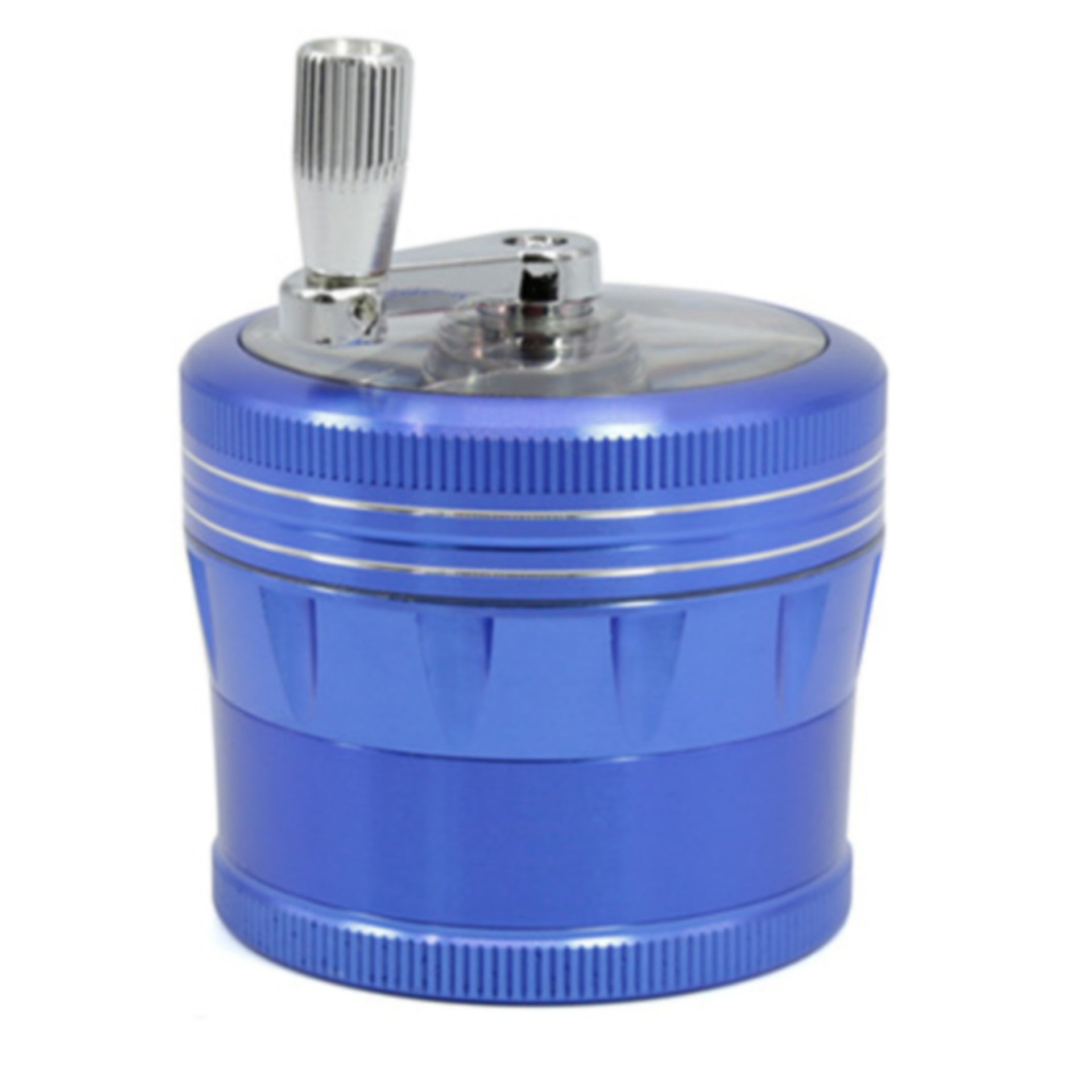 63MM 4 Piece Aluminum Alloy Lightning Rocker Herb Grinder-Blue