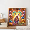 Liebe und Frieden - Rundbohrer Diamantmalerei - 30*30cm