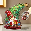 Photo Xmas Tree Gift DIY 2D Flat Wooden Desktop Diamond Art Kit