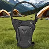 Motorcycle Leg Side Bag with Mesh Bag Waterproof Travle Waist Bag (Black)