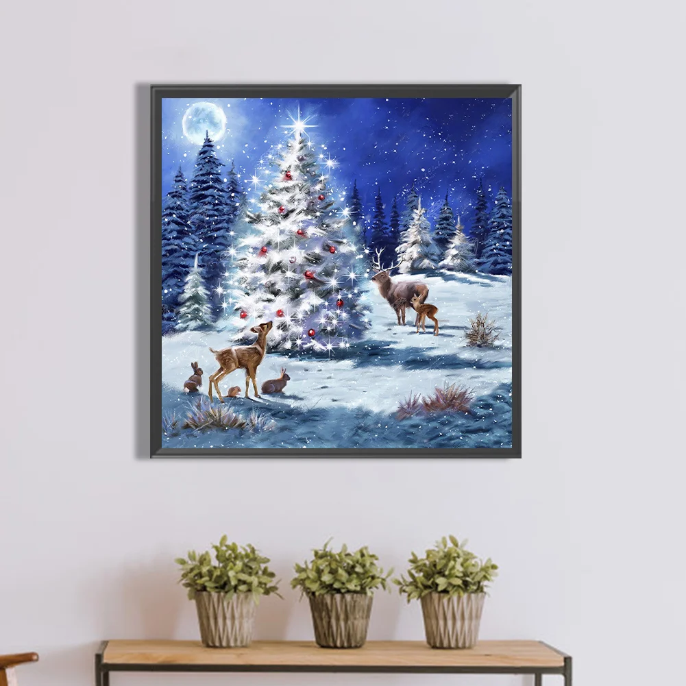 Diamond Painting - Full Square Drill - Christmas Tree(Canvas|45*45cm)