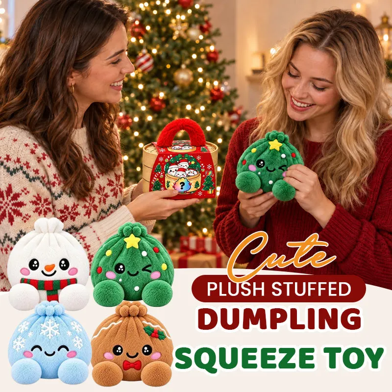 Christmas dumpling plush toy lifestyle and main product showcase