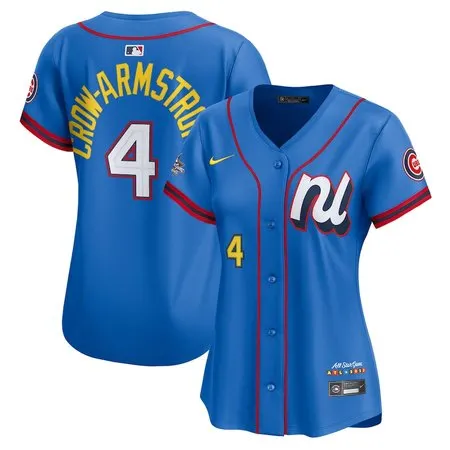 Women's National League #4 Pete Crow-Armstrong  Blue 2025 All-Star Edition Limited Player Jersey