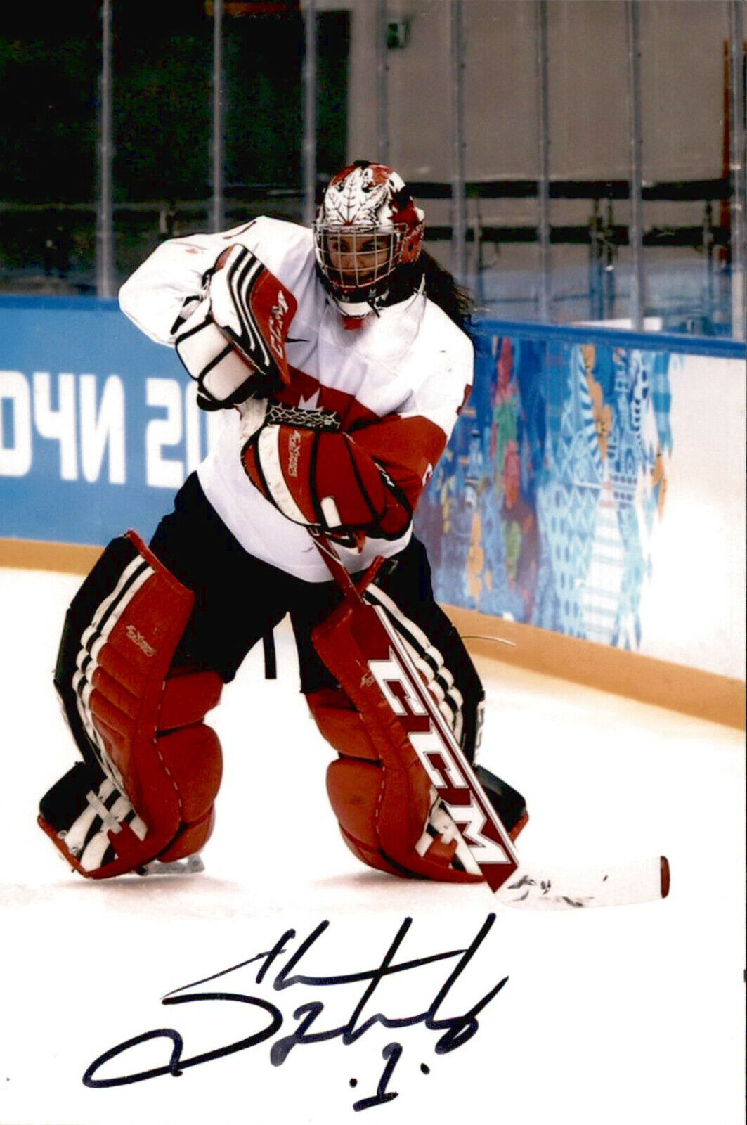 Shannon Szabados SIGNED 4x6 Photo Poster painting TEAM CANADA WOMEN'S HOCKEY