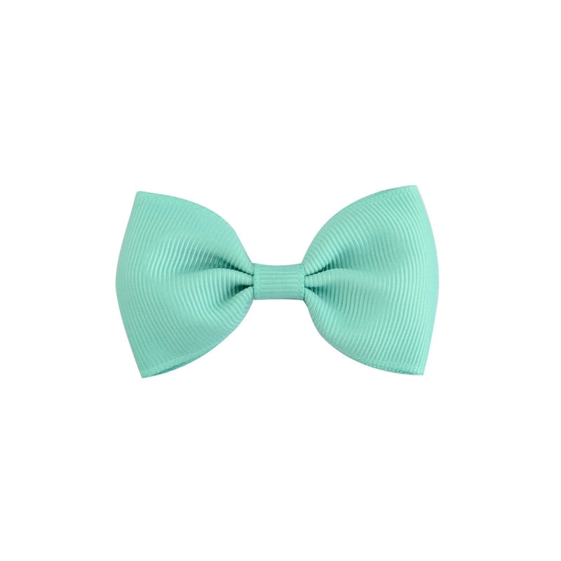 Solid Color Children’s Bow European Version Cute Hairpin Baby Hair Accessories Flat Head Bow Tie 643