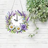 DIY Wreath Diamond Clock Art Pendant Home Wall Decoration Crafts