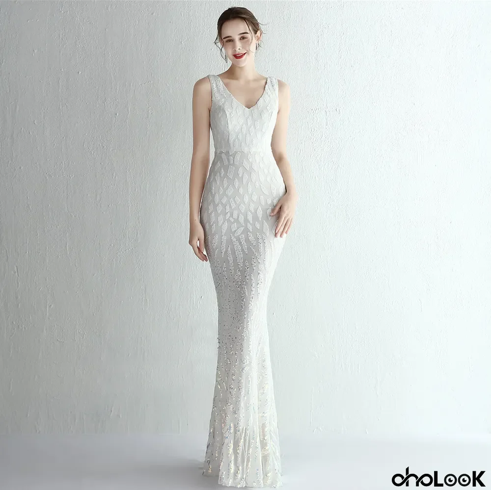 sequins plus Plus Size Formal Party Evening Dress