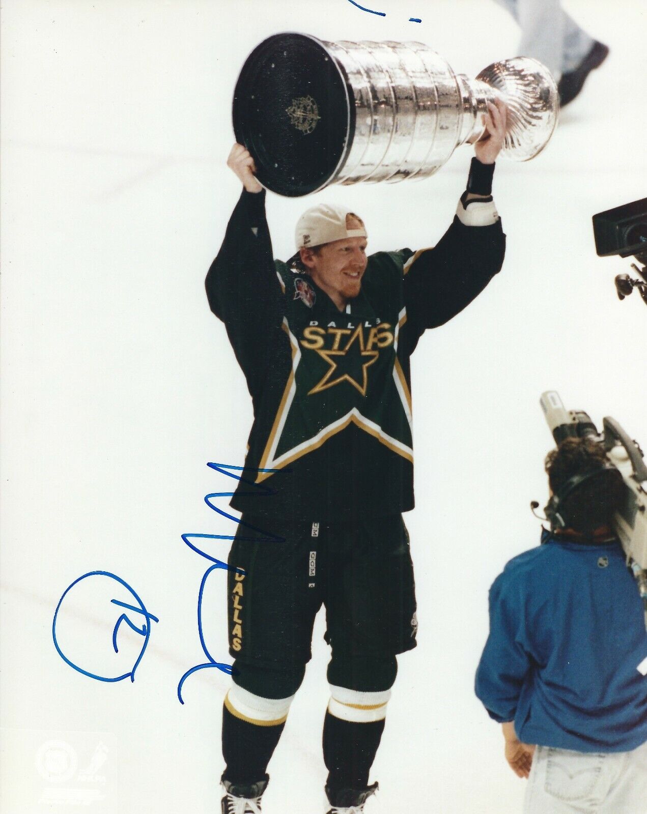 Signed 8x10 MIKE KEANE Dallas Stars Autographed Photo Poster painting - COA