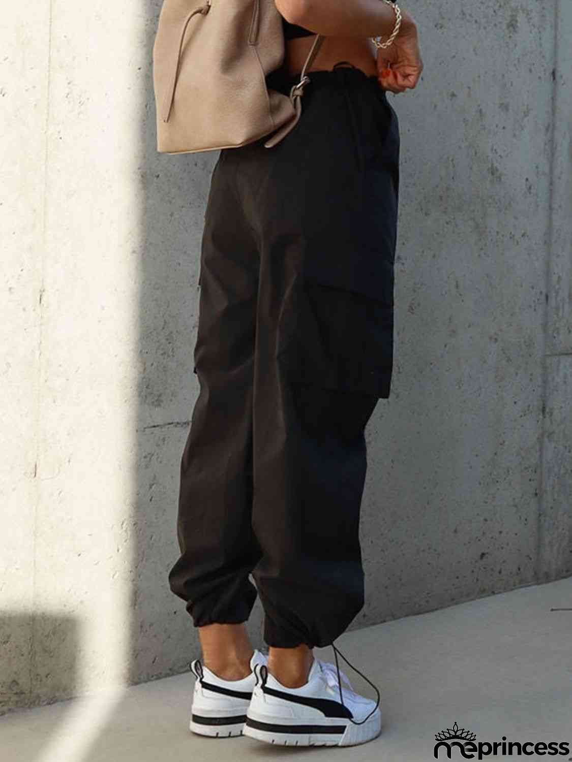 Drawstring Pants with Pockets