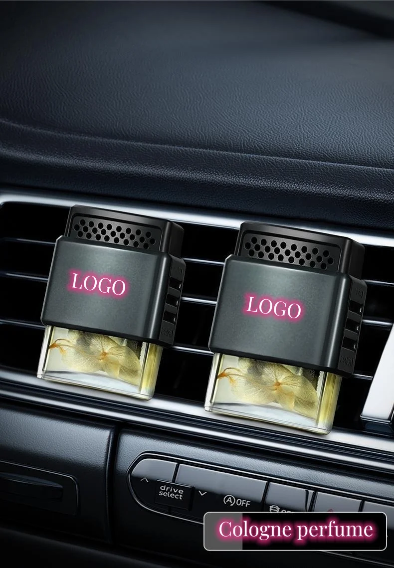 Vehicle-mounted car logo air outlet plant essential oil aromatherapy device