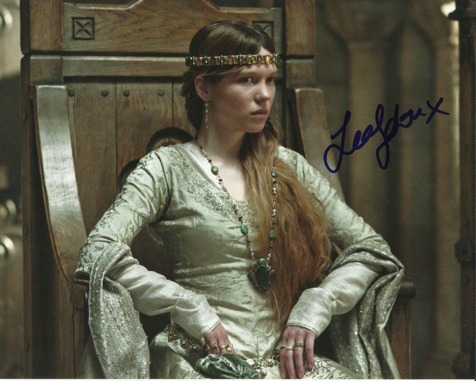 LEA SEYDOUX SIGNED ROBIN HOOD Photo Poster painting UACC REG 242 FILM AUTOGRAPHS