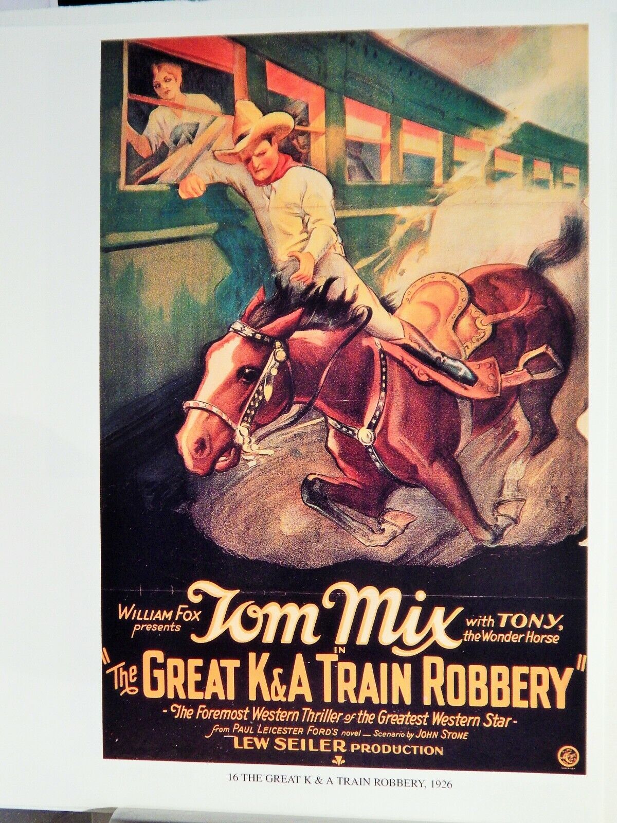 GREAT K&A TRAIN ROBBERY / IDAHO RED MOVIE POSTER Photo Poster painting HI-DEF(1998 reprint)