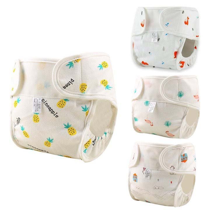 20"-22" Reborn Baby Washable Reusable 4 Pcs Diapers Panties Rebornartdoll® Rebornartdoll®