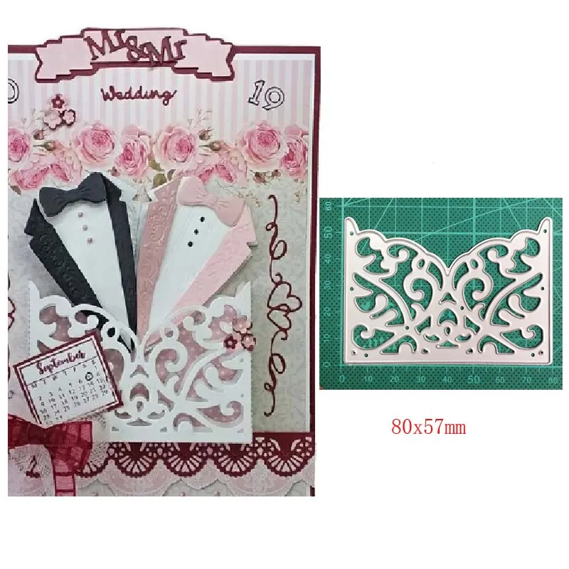 Craft Dies Metal Cutting Dies Cut Die Lace Corner Border Frame Decoration Scrapbook Dies Knife Mould Blade Punch Stencils Dies