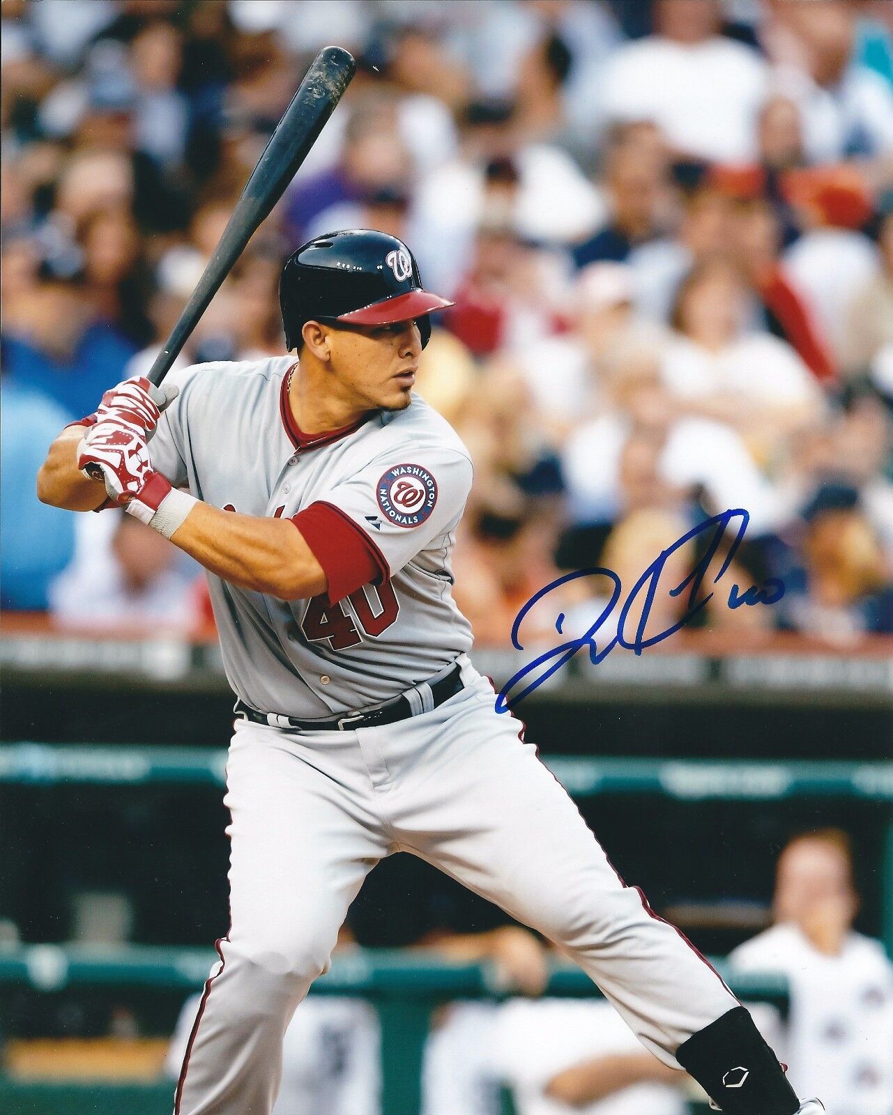 Signed 8x10 WILSON RAMOS Washington Nationals Autographed Photo Poster painting - COA