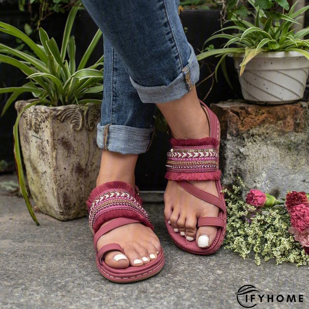 Women Spring Band Artificial Fashion Daily Sandals | IFYHOME