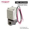 Original SMC VX220AA Solenoid Valve 24V 220V 1/4" BSP Direct 2 Way Post For Air Single Unit Fiber Laser Cutting Machine Parts