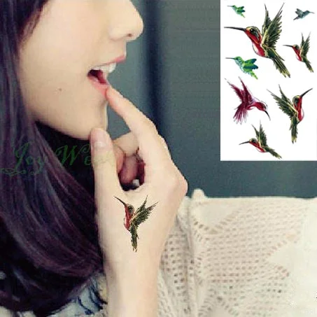 Waterproof Temporary Tattoo Sticker fly birds mermaid owl deer mandala tatto stickers flash tatoo fake tattoos for women girl 4