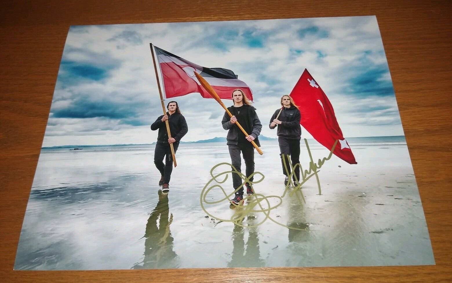 ALIEN WEAPONRY SIGNED 11x14 Photo Poster painting TU Henry Lewis De Jong COA 2