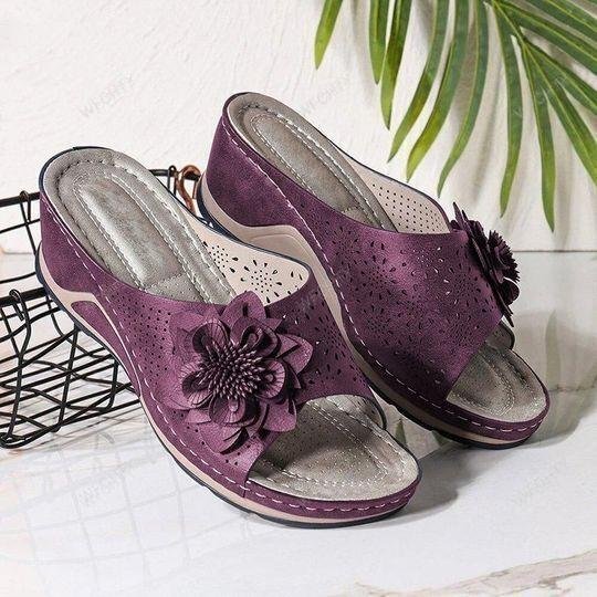 🔥[# 1 SUMMER TREND 2022]🔥 SOFT FOOTBED COMFORTABLE FLORAL SANDALS 🔥 UP TO 60% OFF
