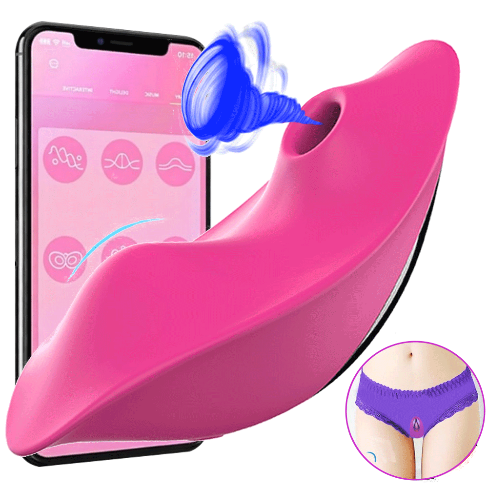 Suqio &ndash; App Remote Control Wearable Hands-Free Panty Vibrator with Clitoral Suction for Discreet By Rose Toy