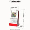 2027 New DIY Diamond Painting Flower Butterfly Desk Calendar Set 12-Month Flip Calendar Design Monthly Planner Office Desktop Decor