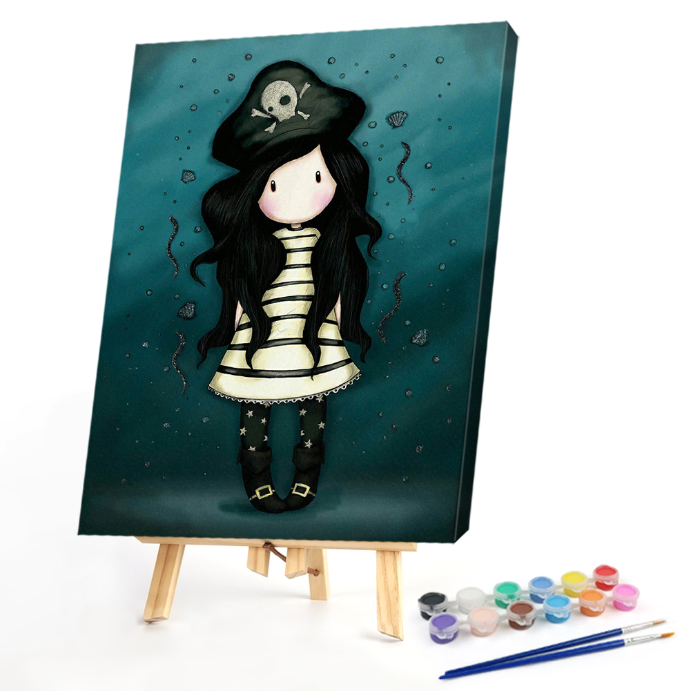 

40*50CM - Paint By Numbers - Little Girl, 501 Original