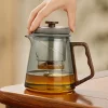 Inner Tank Full Tea Water Separation Tea Cup Lifting High Temperature Resistant Glass Teapot Rotating High-end Top Pot Teapot
