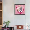 Valentine'S Day Love Cat 30*30cm(picture) full square drill diamond  painting 4.99