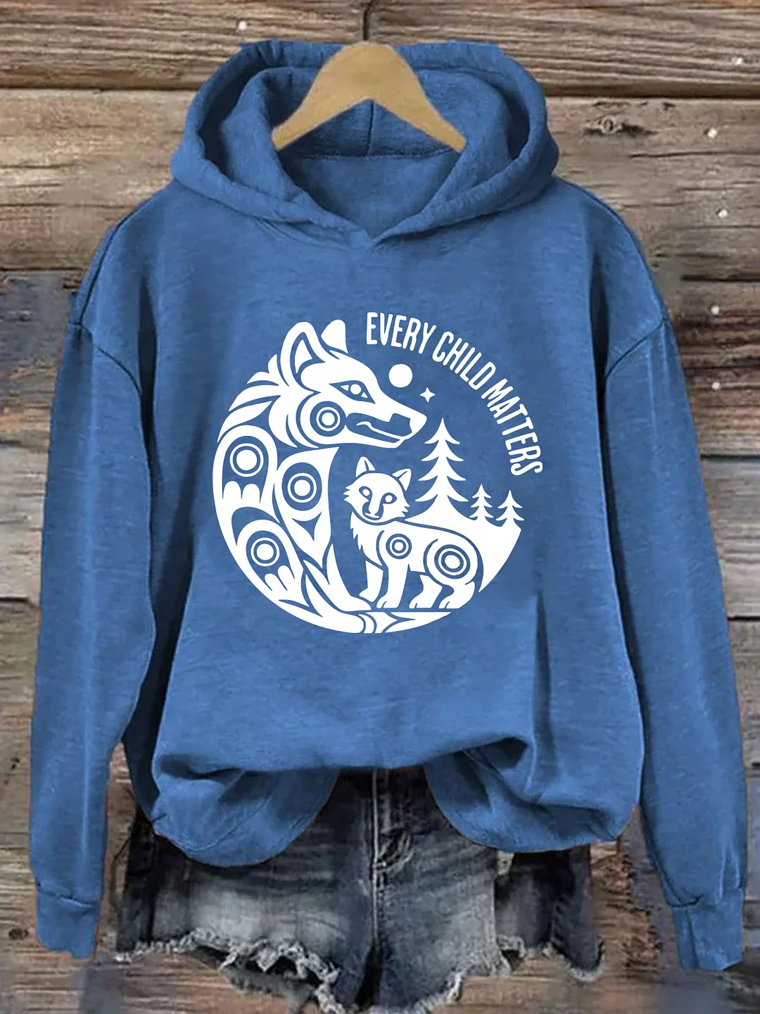 Indigenous Fox Wolf  Hoodie