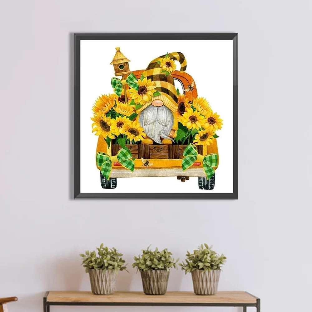 Diamond Painting - Full Round Drill - Sunflower Goblin(Canvas|30*30cm)