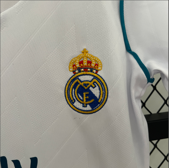 2017-2018 Real Madrid Home Kids Kit Football Shirt Thai Quality