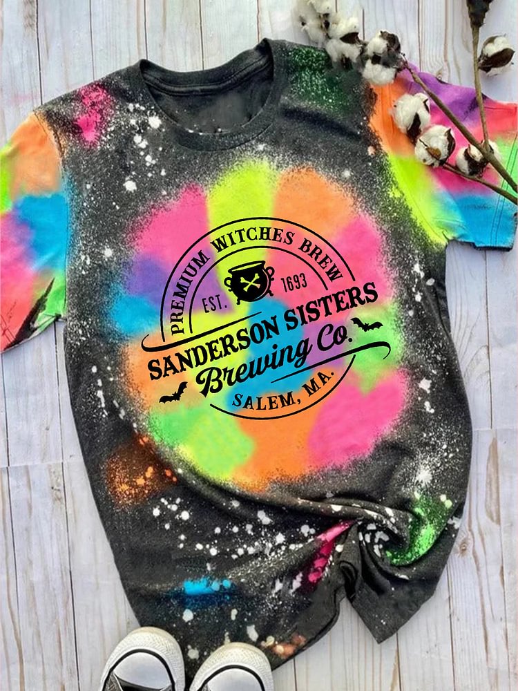 Sanderson Sisters Witches Brewing Co Tie Dye T-Shirts