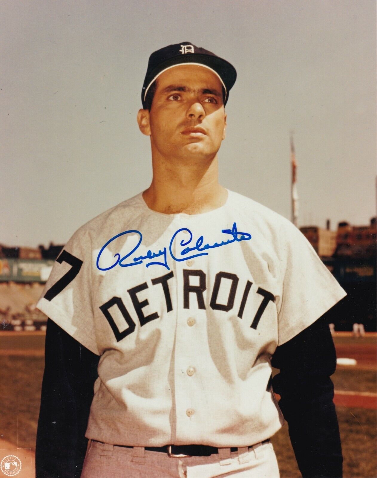 ROCKY COLAVITO DETROIT TIGERS ACTION SIGNED 8x10