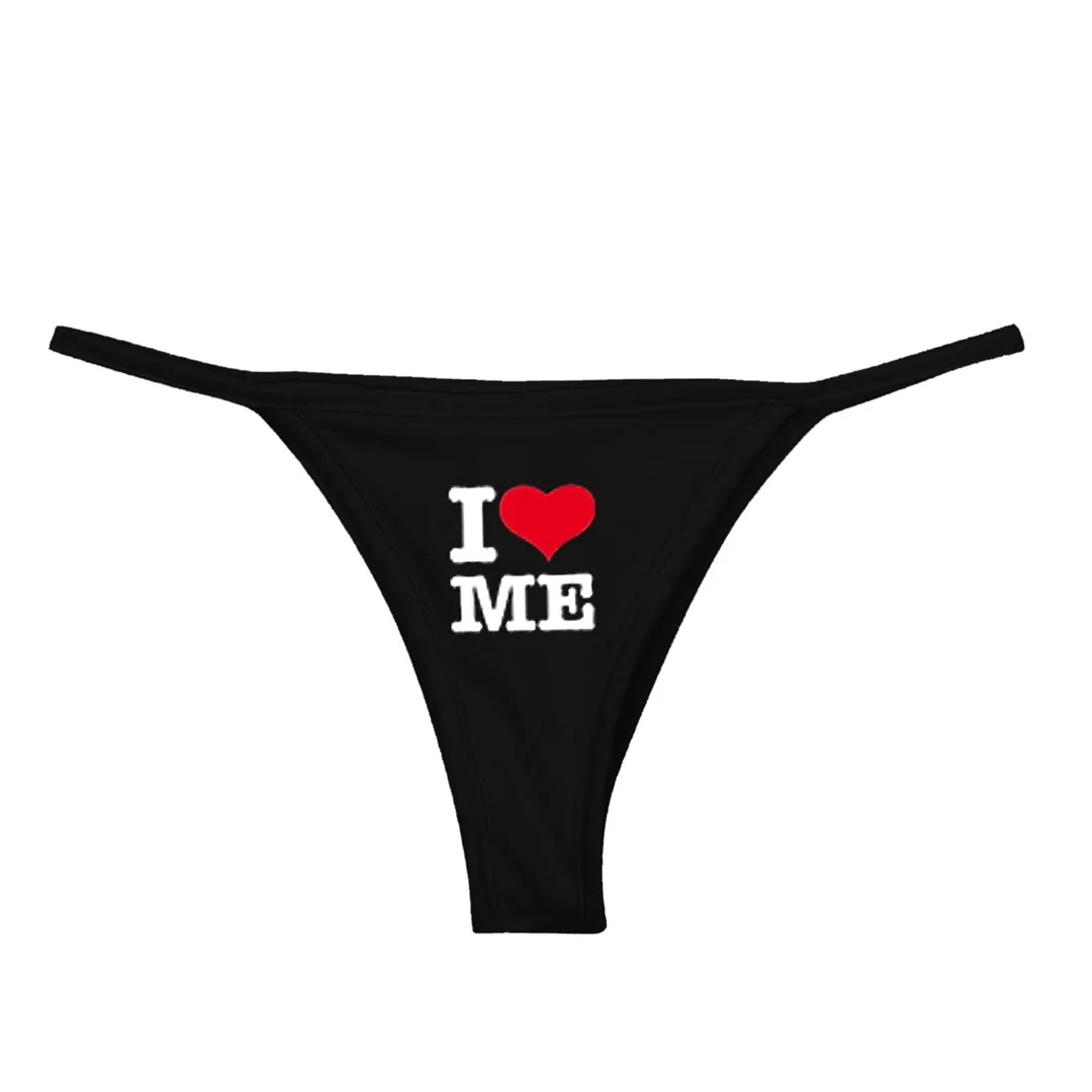 Sexy Lingerie Women's Funny Printing Sexy Panties Female Plus Size Underwear Low Waist G-strings Elastic Comfortable Underpants