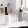 1pc Plastic Tableware Holder Easy Wash Dustproof Detachable Utensil Canister Chopsticks Organizer For Kitchen Dining Table