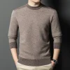 Thickened warm half turtleneck men's casual sweater