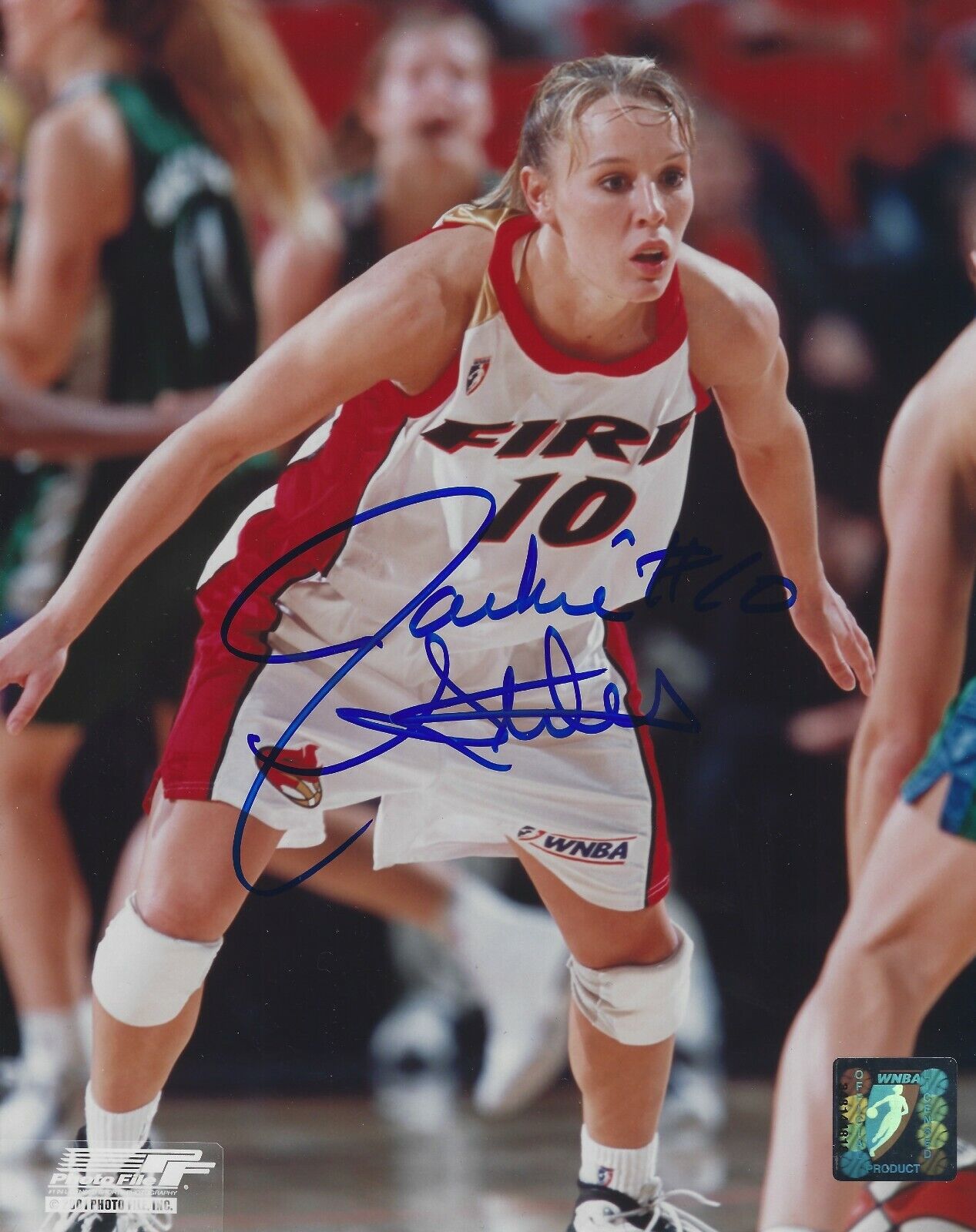 Signed 8x10 JACKIE STILES Portland Fire WNBA Autographed Photo Poster painting COA