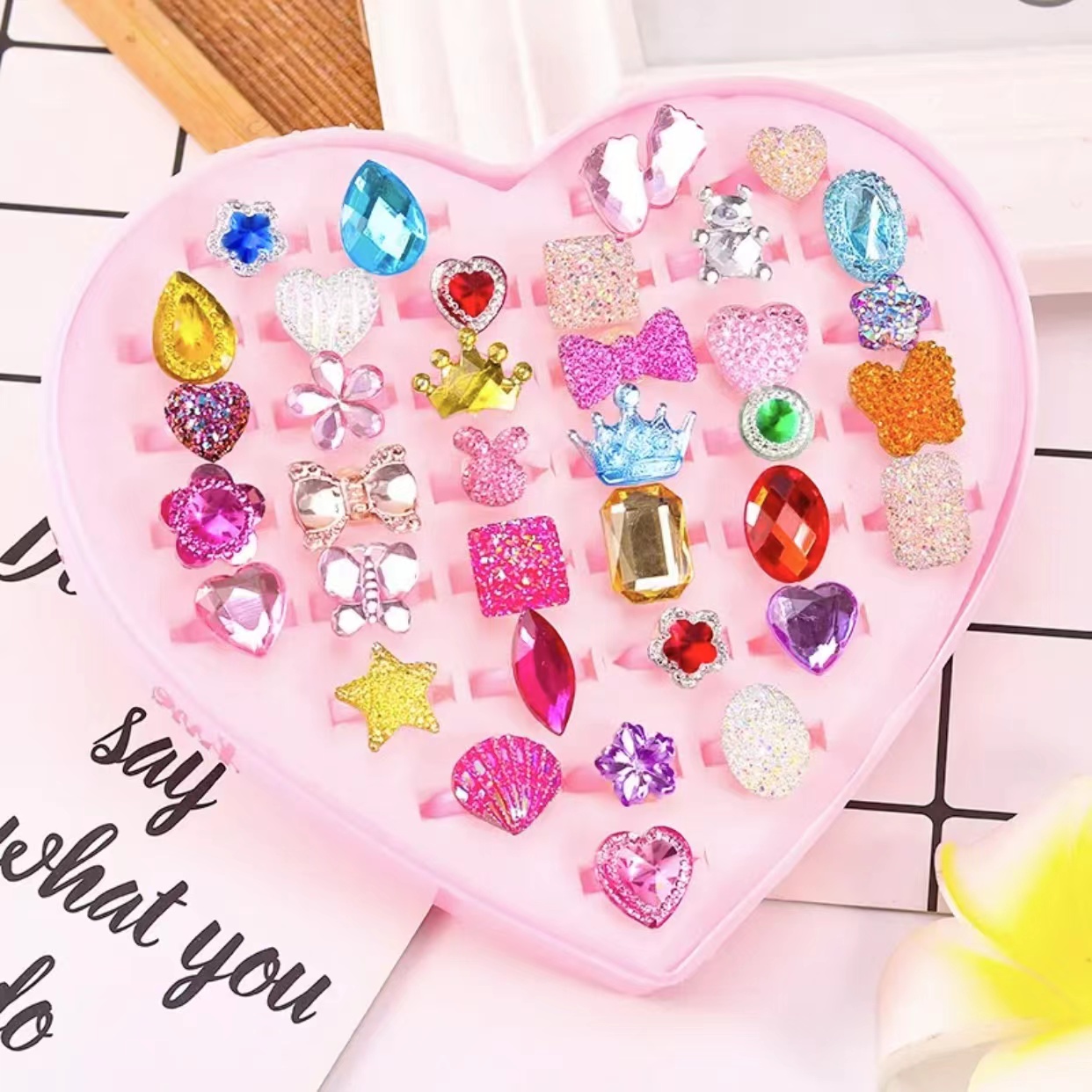 Rings Set for Kids Adjustable rings