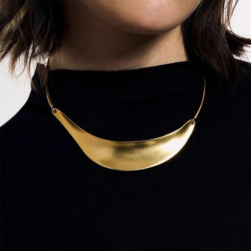 Casual Retro Geometric Gold Plated Silver Plated Copper Alloy Choker