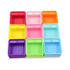 9-Square Diamond Art Painting Tray 3D Printed Colorful Rhinestone Tray Organizer Lightweight & Portable for DIY Crafts Nail Dotting Tools (Multicolor)