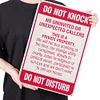 Do Not Knock Do Not Disturb - Vintage Metal Signs(12*16Inch) - Warning