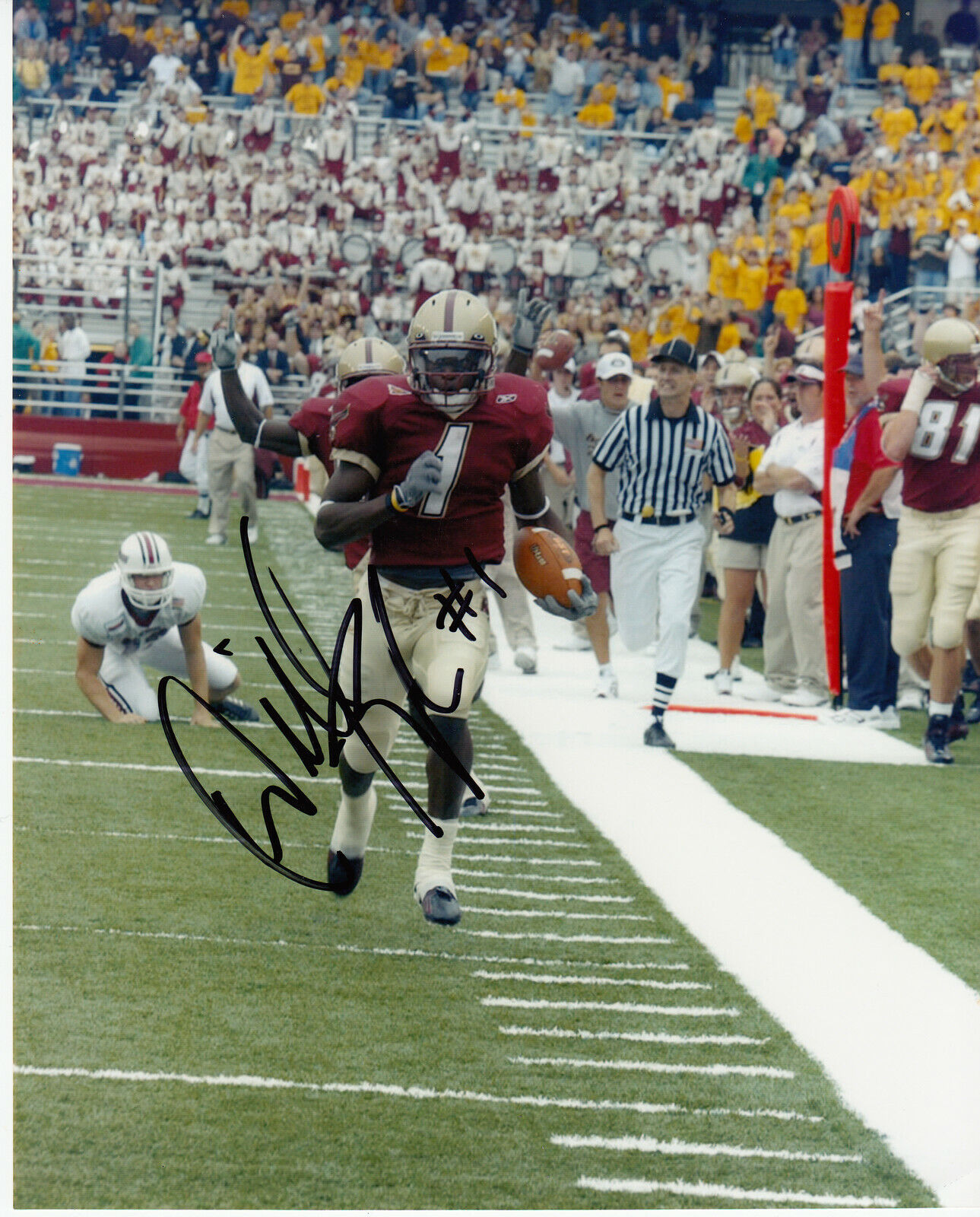 Will Blackmon #0 8X10 Signed Photo Poster painting w/ COA Boston Collage