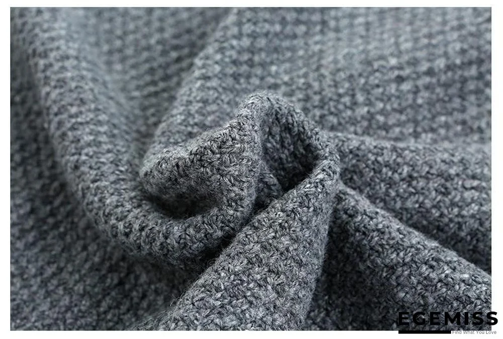 Men Casual Warm Men's High Quality Fashion Cardigan V-neck knitting Sweaters Coat | EGEMISS