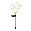 Outdoor Solar Garden Lights Waterproof LED Mushroom Jellyfish Lawn Light Reusable Color Change Gardening Stake Lighting for Courtyard Landscape Lawn Light